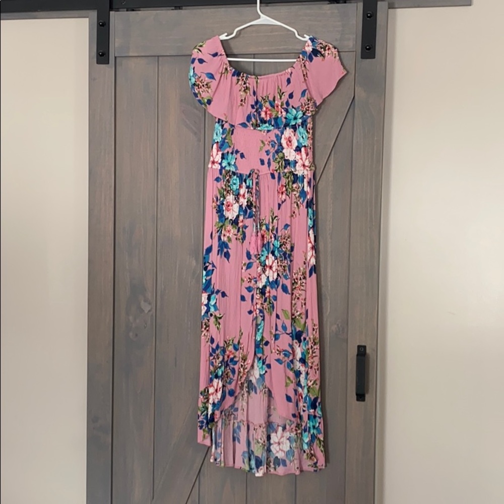 Off the shoulder floral dress